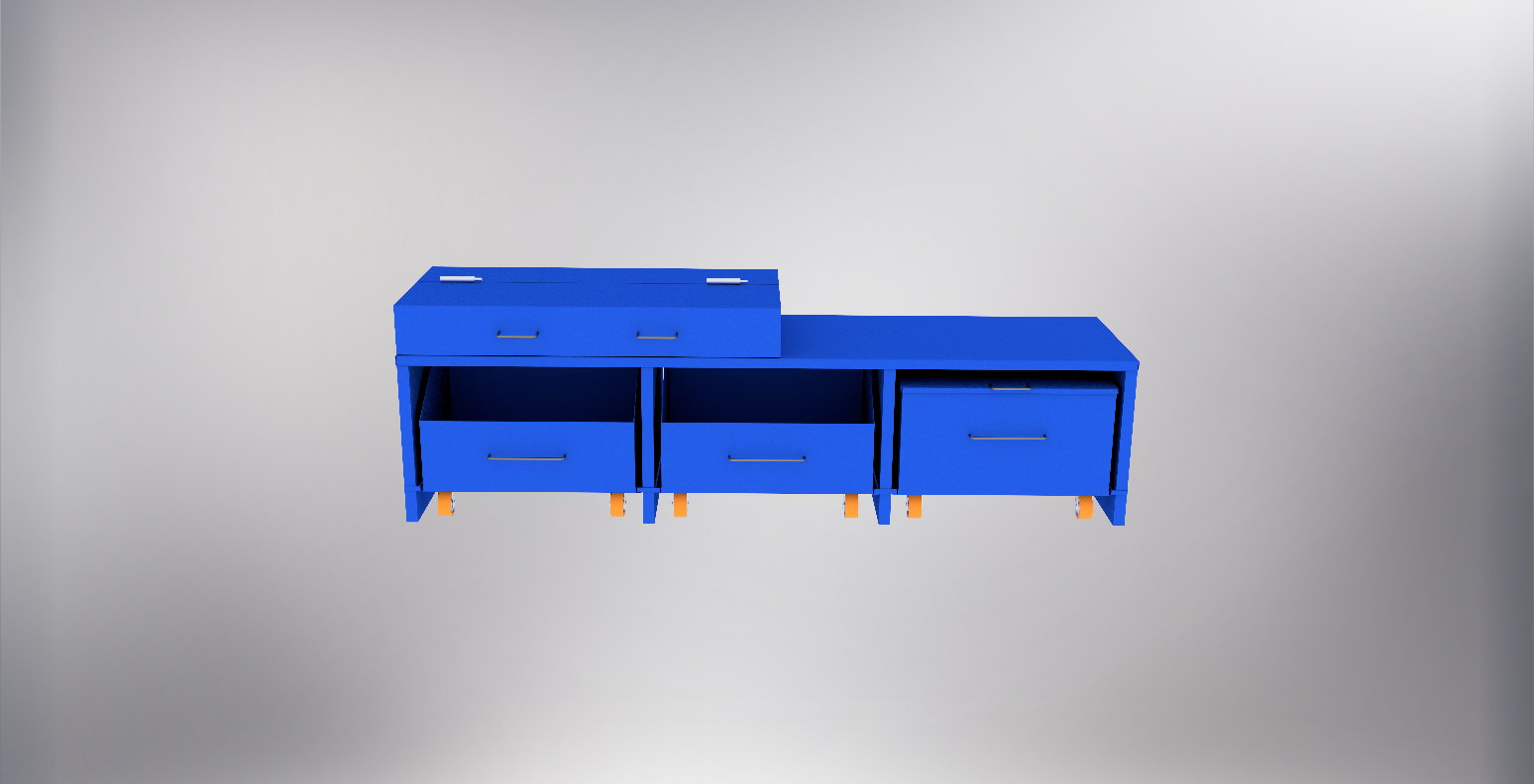 带三个抽屉的工作台